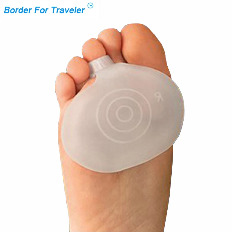 

Silicone Gel Forefoot Metatarsal Pad Ball Of Foot Toe Silicone Cushion Insoles Forefoot Pad Super Soft High-Heeled Shoes Pad