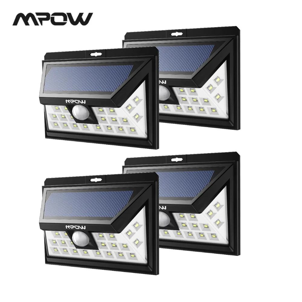 

Mpow CD013 Wide Angle 24 LED Solar Lights Motion Sensor Light For Patio Garden Yard Wall Lighting Energy-saving Outroor Lamps