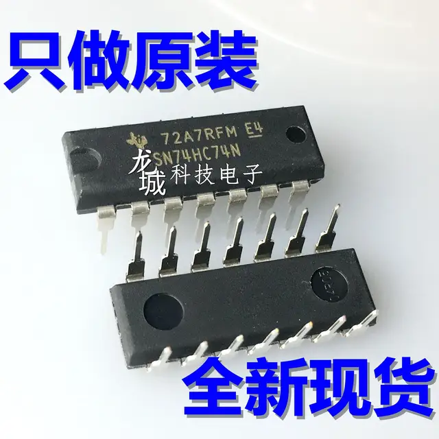 sn74hc74n original dip 14 dual d flip flop chip hd74hc74p in sn74hc74n