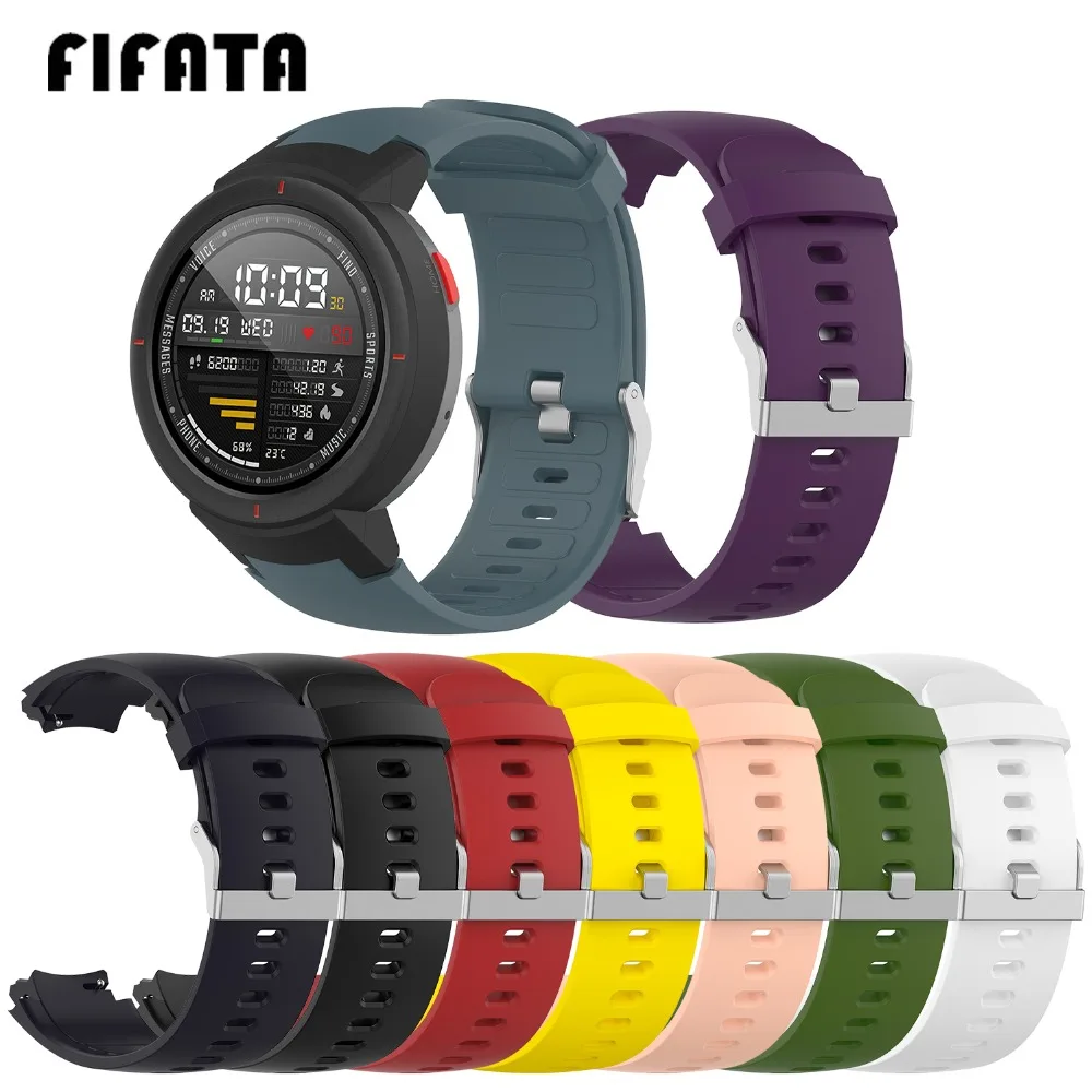 Сменный мягкий силиконовый браслет FIFATA для Huami Amazfit Verge спортивный ремешок