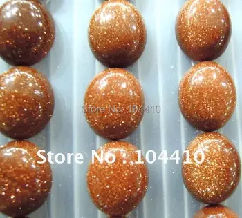 

10x12mm New Gold sand stone Oval stone CAB Cabochon Beads Wholesale