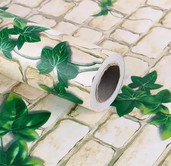 

5m PVC Wall Paper Mosaic Aluminum Self-adhensive Anti Oil Wallpaper for Kitchen Retro Brick Houses Renovated Bedroom Decor