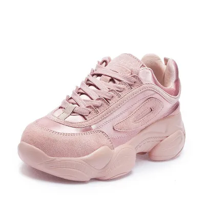 NEW Women Chunky Sneakers Platform Spring Shoes Woman Casual Footwear Female Pink Sneaker dames Dad Shoes trainers basket femme