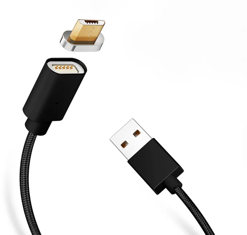 Micro USB Магнитный кабель нейлоновый Плетеный USB для Micro папа-папа кабель для быстрой зарядки и синхронизации данных для Xiaomi huawei Android