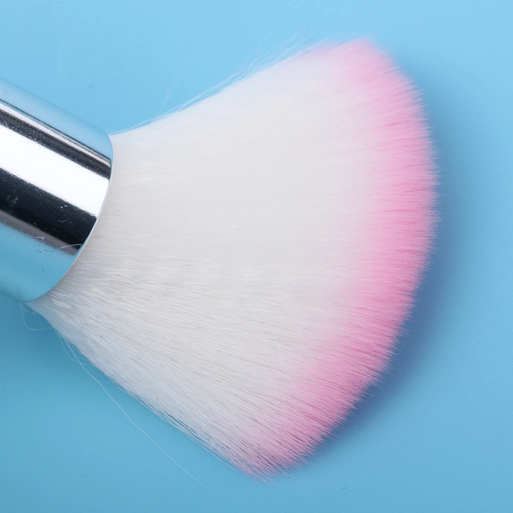 Makeup Blush Brush Nail Art Dust Cleaner Acrylic Nail Gels Powder Removal Brush, Random Color Blush Makeup Brush