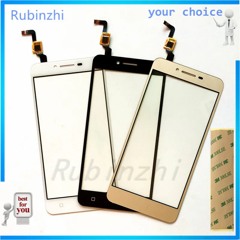 

RUBINZHI Phone Touch Screen For Lenovo Vibe K5 Plus A6020 A6020a40 A6020a46 K5 Touchscreen Sensor Digitizer Panel +tape