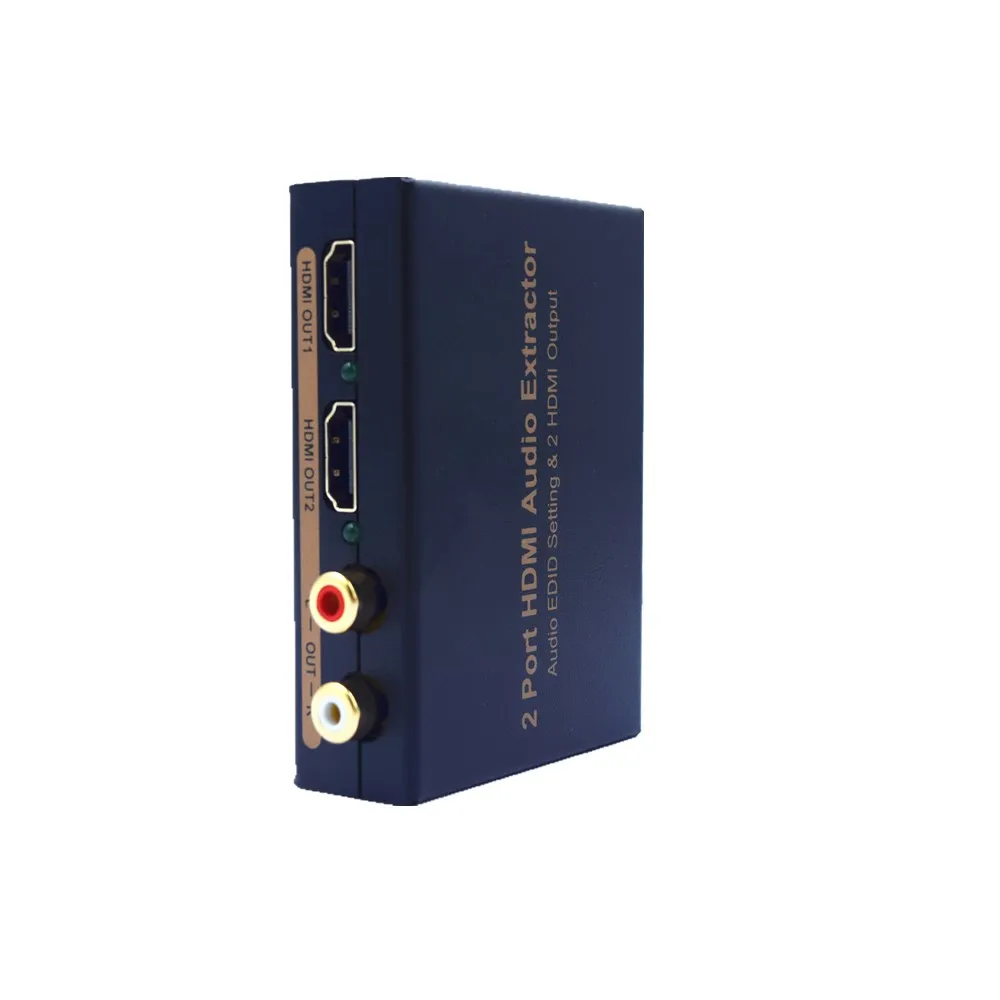 HDMI аудио экстрактор преобразователь EDID настройки 2 выход оптический Toslink SPDIF + RCA L/R