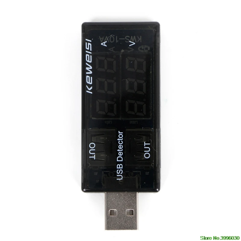 USB Current Voltage Tester USB Voltmeter Ammeter Detector Double Row Shows New