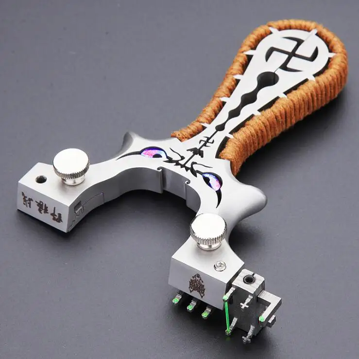 

Hunting Slingshot Powerful Catapult Outdoor Removable Aim Point Shooting Games sling shot flat rubber band bow darts