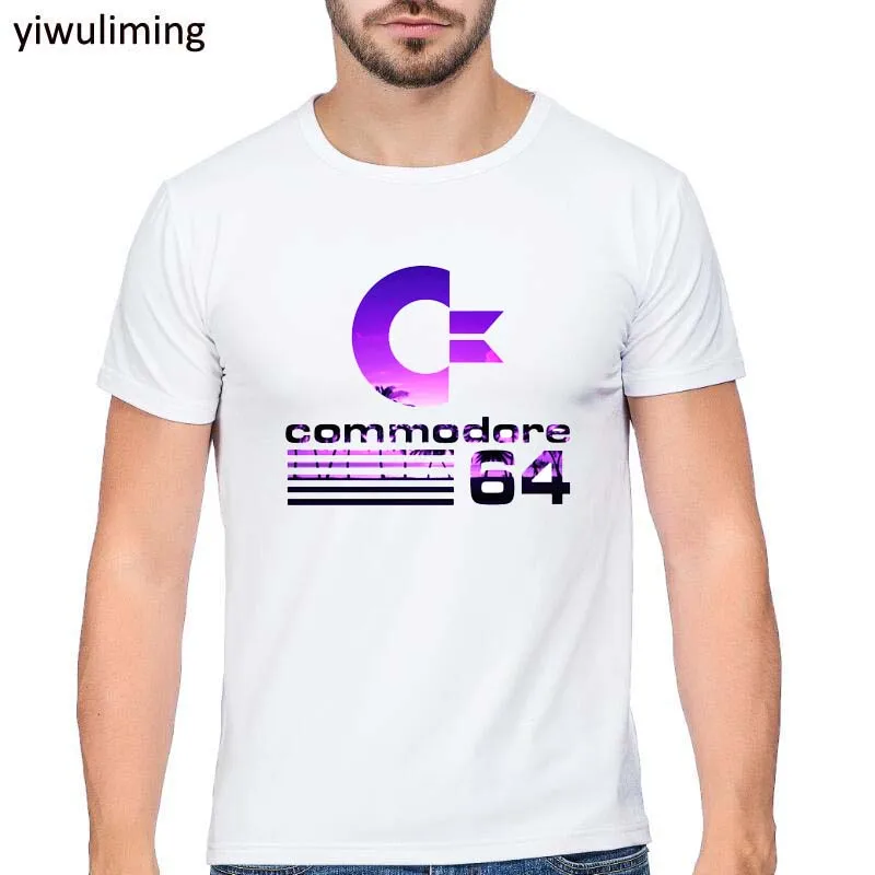 

Round Neck T Shirt Commodore 64 T Shirt For Men Custom Printed Adult Tee Shirt