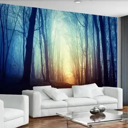 3D Туманный лес Обои фреска для гостиной спальня диван тв задний план покрытия стен фото обои туман природа фрески