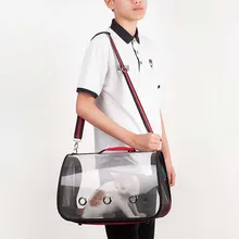 Прозрачная сумка для собак, дышащая, складная, кошка, уличная сумка, сумка для перевозки животных, сумка для пикника, переносная сумка путешественника, сумка S/M/L