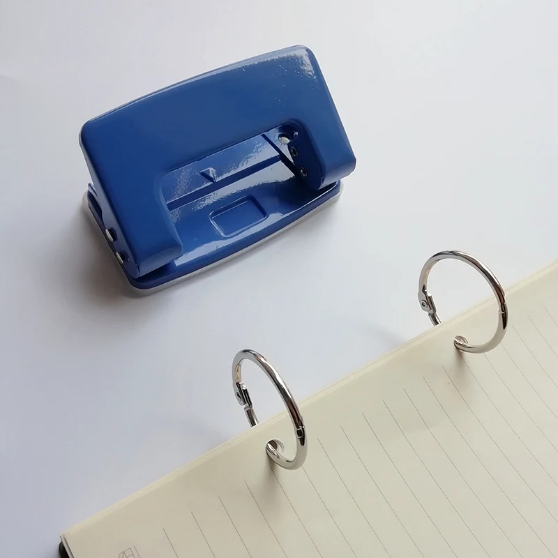 Metal Ring Binder 83mm Metal Loose Leaf Book Binder Hinged Ring Binding Rings DIY Nickel Desk Calendar Circle 2 Rings For Scrapbook Album Notebook metal binder ring book binding supplies
