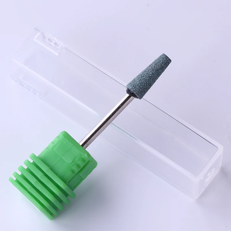 1 шт. 3/3" Керамический сверло для ногтей кварцевая насадка резак шлифовальный конический бочонок для электрического маникюрного станка инструмент для дизайна ногтей