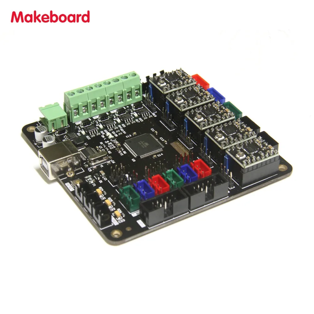 Micromake 3d принтер части Makeboard Pro 3D основная плата принтера Поддержка heatкровать совместим с Ramps 1,4