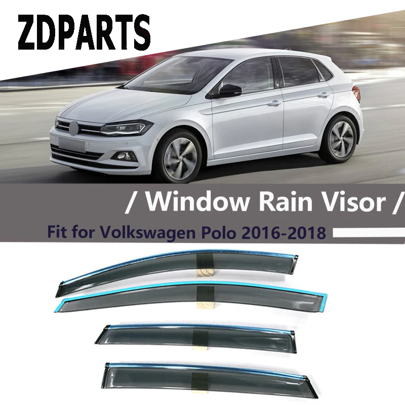 ZDPARTS 4Pieces/Set Car Wind Deflector Sun Guard Rain Wind Vent Visor