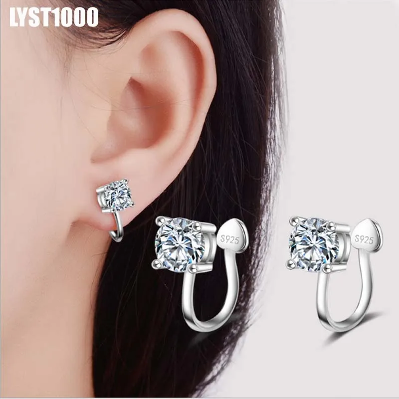 LYST1000 Jewelry Wholesale Fashion 925 Sterling Silver Clip Earrings