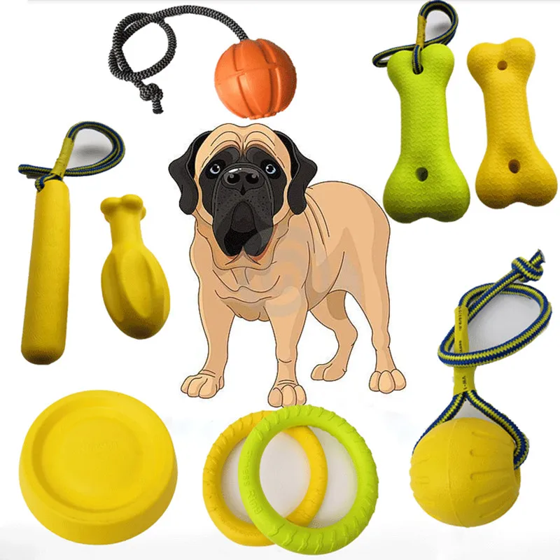 

Fashion EVA Pet Chewing Toy Pull Ring Ball Bone Chicken Legs Toy for Cat and Dog Chewing Training Pet Supplies Accessories