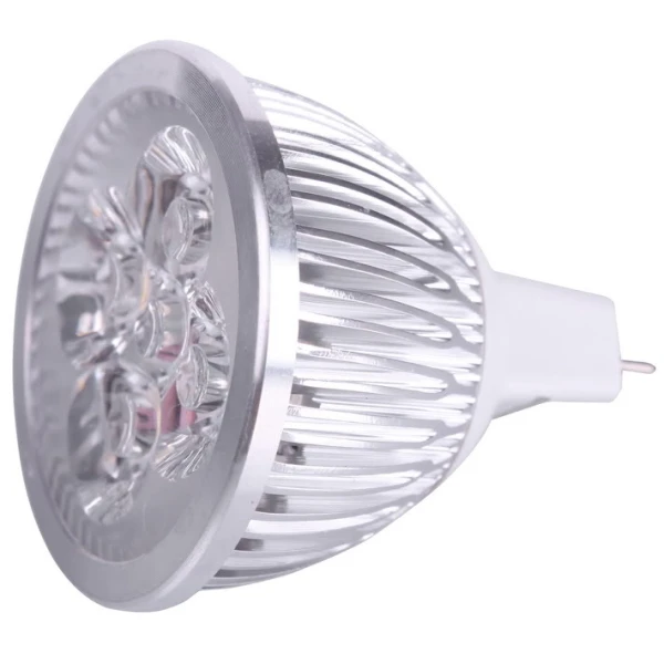 

ICOCO Worldwide 1pcs Aluminum Zinc Metal Alloy 12V MR16 4W 4x1W Cool White LED Spot Light Lamp Bulb Spotlight