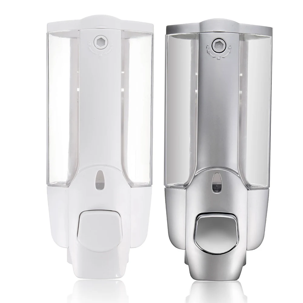 

Wall Mounted Shampoo Soap Dispenser Sanitizer Bathroom Shower Liquid Lotion Pump AI88