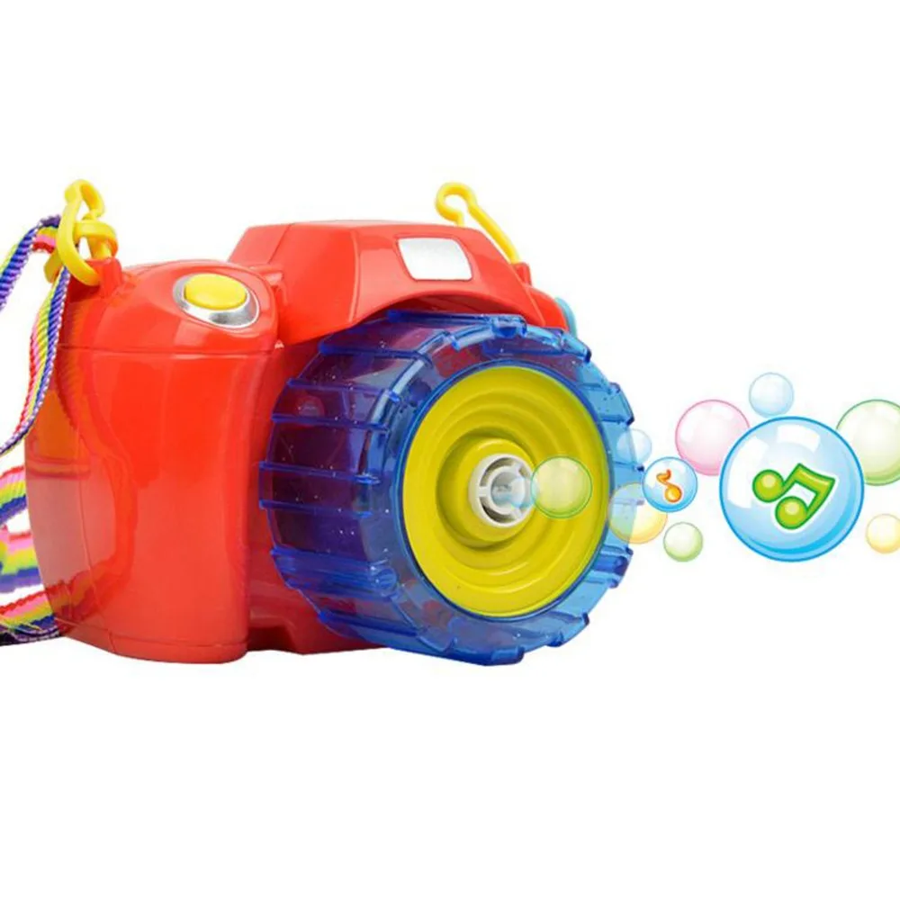 Children Camera Design Cartoon Bubble Maker Machine Battery Operated W