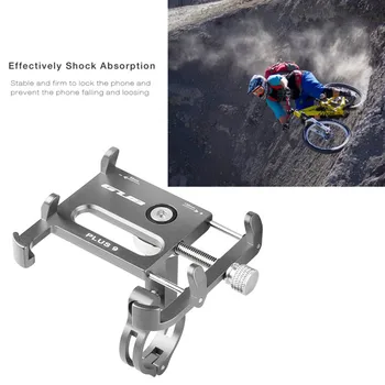 

Aluminum Alloy Bike Phone Holder GUB PLUS 9 Universal 360 Degree Rotatable Cell Holder Bicycle Mount Handlebar for XiaoMi M365