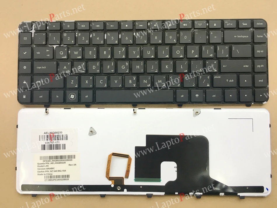 

New AR Arabic backlit Keyboard for HP DV6-3000 DV6-3029TX DV6-3028T DV6-3049TX DV6-3100 Backlit Laptop Keyboard