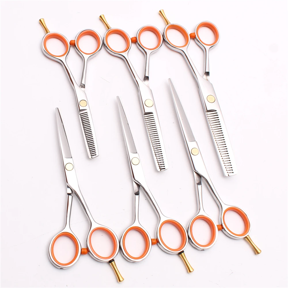 4'' 5'' 5.5'' Customized Logo Stainless Professional Hair Scissors Hairdressing Cutting Shears Thinning C1017 |