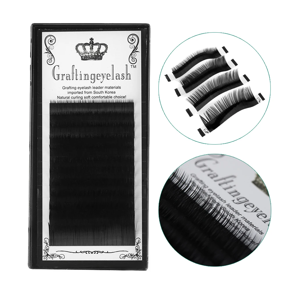 

12 Rows B/J/C/D 8~14mm Mix Premium Synthetic Mink False Individual Eyelashes Extension Cilia Natural Eyes Lashes Makeup Tools