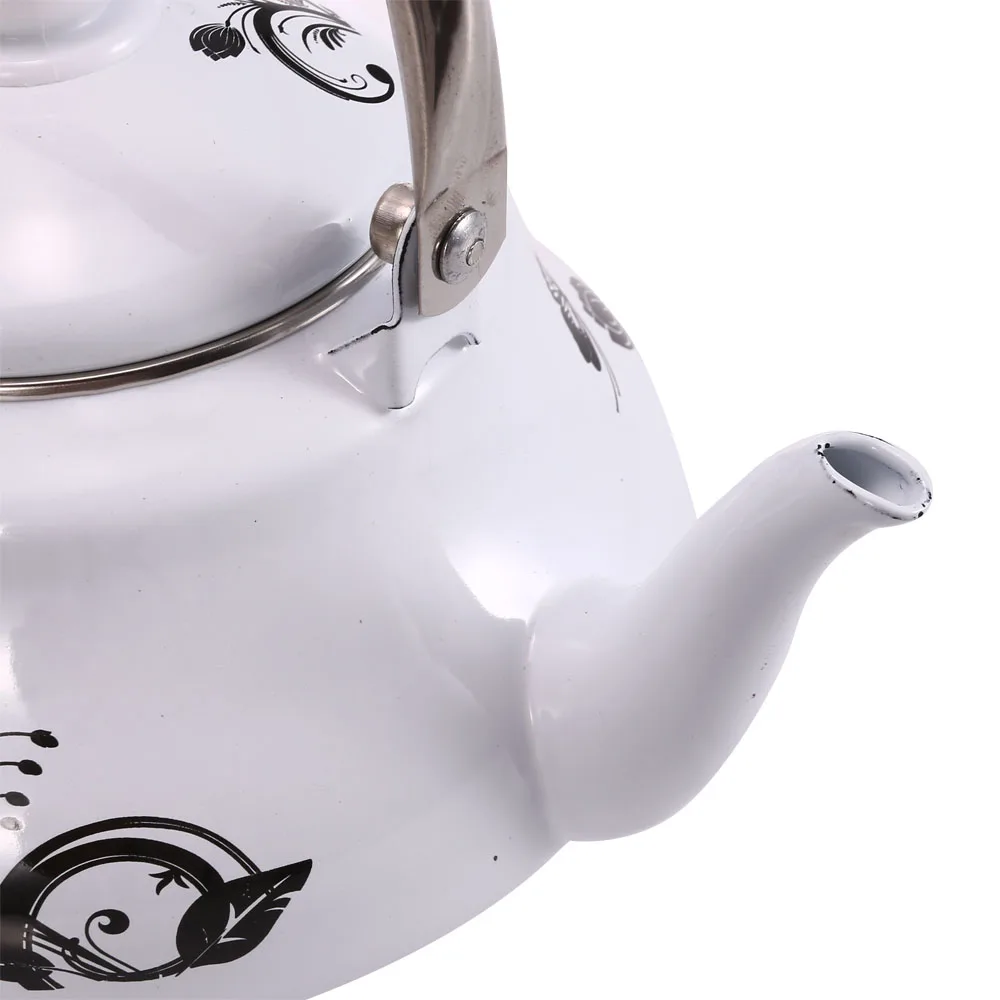 Чайники для воды 1.5L керамический чайник эмаль расписанный цветами чайник подходит для электромагнитной плиты/Газа диапазон/Электронный трубчатый нагреватель