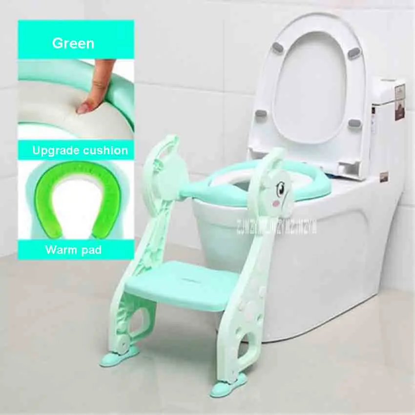 JT-001 Baby Potty Training Seat 3 Colors Children Potty Toilet Seat With Adjustable Ladder Infant Toilet Training Folding Seat