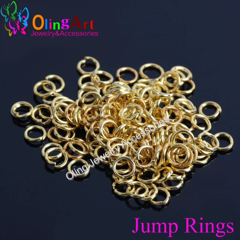 

2016 new Mix Open Jump Ring 3 4 5 6 7 8 10mm link loop Silver Gold Rhodium Black Bronze for DIY Jewelry Findings Connector