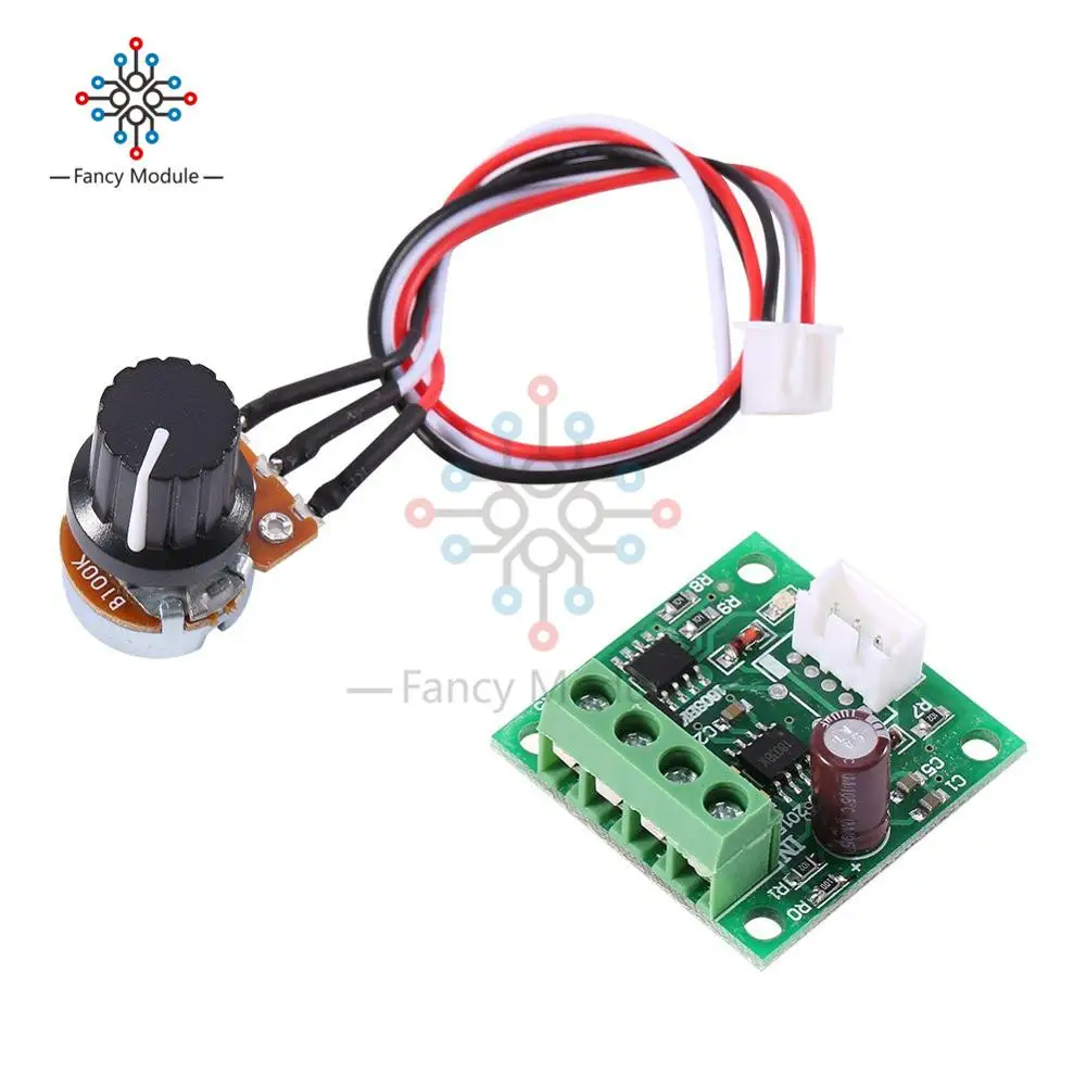 

PWM DC 1.8V to 3V 5V 6V 12V 15V 2A Motor governor Speed Controller Automatic Regulator Control Low Voltage Module W/ Potentiomer