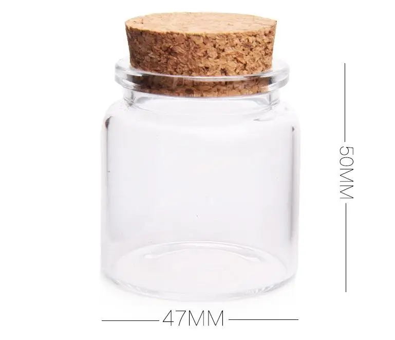 50ml Recycled Gl Cork Lid Storage Jar Small Bottle Vial Recycled Gl Cork Lid Storage Jar