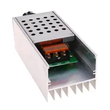 AC 220 В 6000 Вт SCR регулятор напряжения контроллер электронный диммер термостат регулировка скорости пресс-форма с Чехол диммер мотор