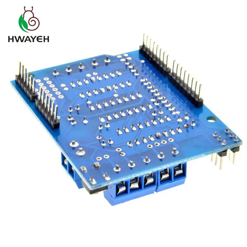 1 шт. L293D Щит двигателя двойной для arduino Duemilanove плата расширения двигателя|shield
