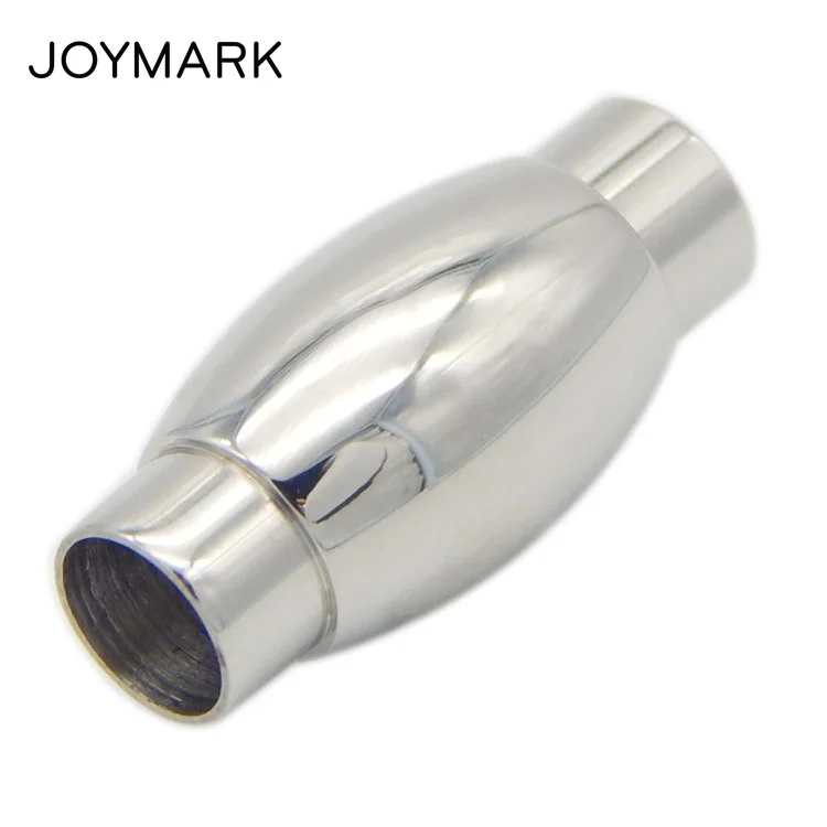 

JOYMARK 3mm-8mm Hole 6 Sizes Drum Barrel Shape Stainless Steel Magnetic Clasps For Leather Bracelets Necklaces Making BXGC-072