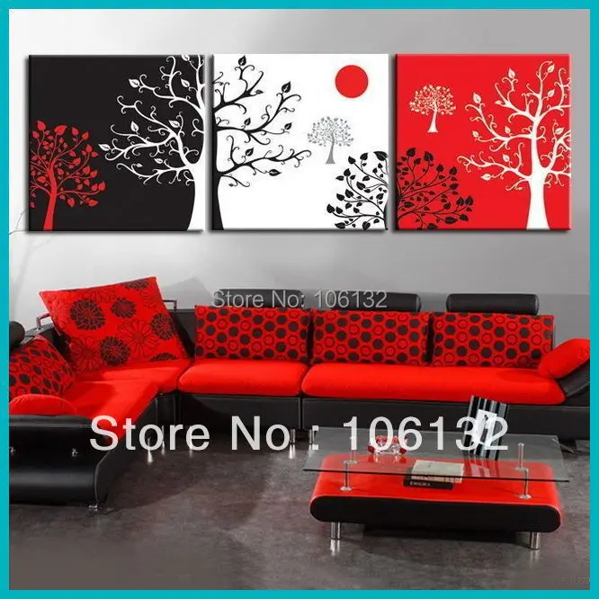 Black And Red Wall Art online get cheap painted wall art with black white red tree Black And Red Wall Art online get cheap painted wall art with black white red tree