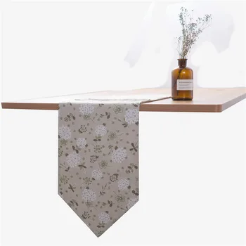 

Table Runner Linen Cotton Dandelion Jacquard Party Long Table Cover Fabric Modern Nordic Style Home Warm Decoration