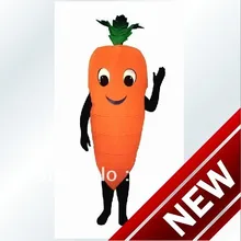 Новинка года морковь Маскоты костюм для взрослых Рождество Хэллоуин наряд Необычные платья Костюм