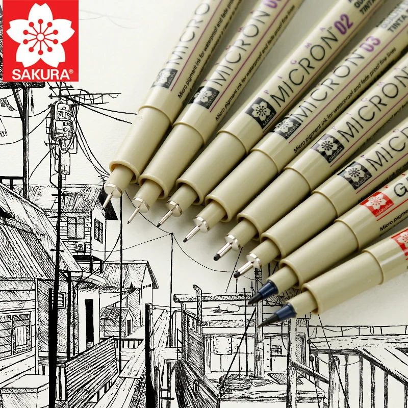 Ручка Sakura XSDK Pigma Micron маркерная ручка графическая кончик кисти игла штрих эскиз