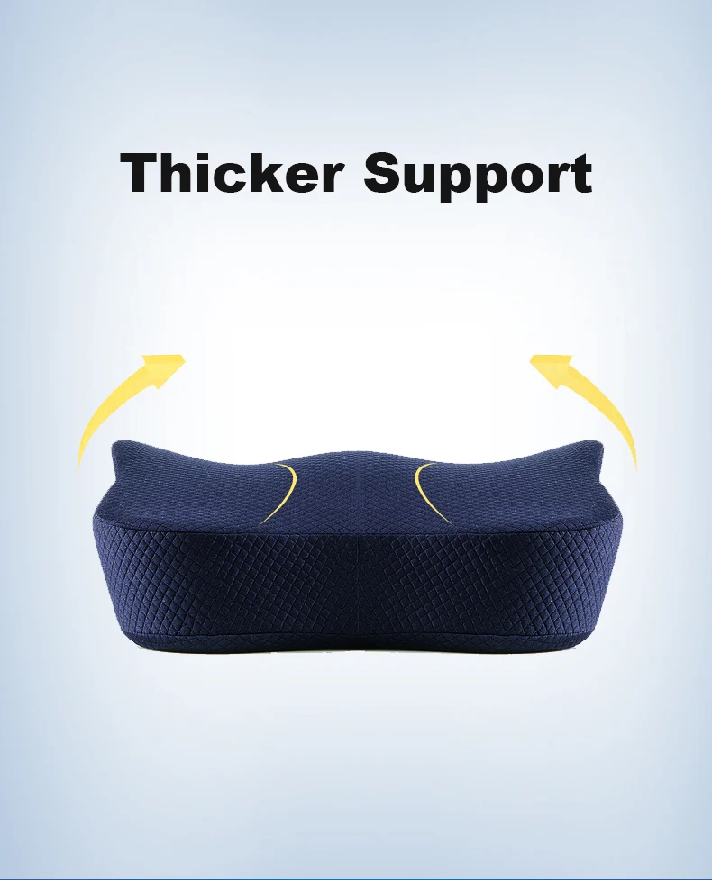 Memory Foam 2 Pcs Orthopedic Pillow Set Office Chair Cushion Coccyx Pad Car Seat Mats Hemorrhoid Vertebra Spine Protect Cushion