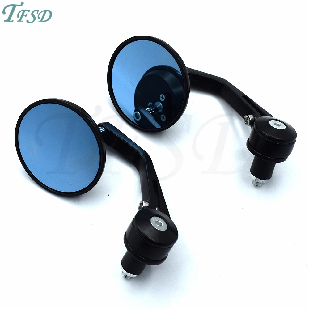 

Motorcycle 7/8" 22mm Handlebar Motorcbike Side Mirrors Moto Rearview Mirrors End Moto Cafe Racer Aluminum Alloy For Suzuki RF900