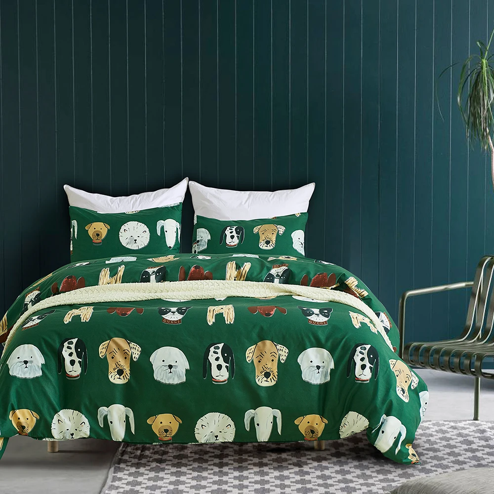Hot New Cartoon Bedding Set For Kids Animal Printed Duvet Cover New Cartoon Bedding Set For Kids Animal Printed Duvet Cover Twin Queen King Size Bed Linen Children Super Soft Bedspread