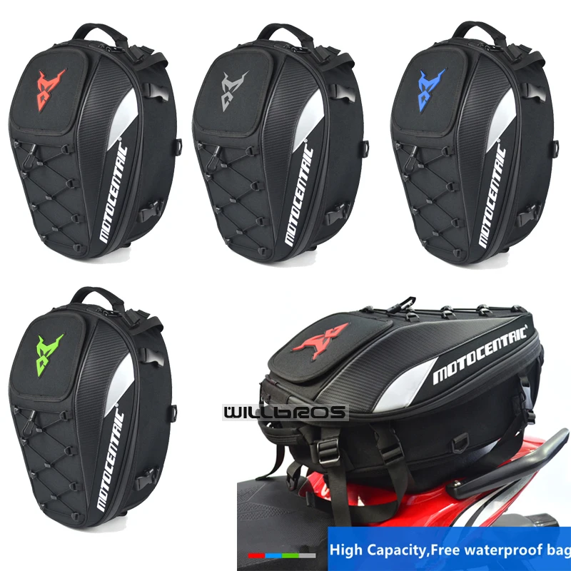 

Motocentric Motocross Tail Bags Back Seat Bags Travel Bag Waterproof Motorbike Scooter Sports Luggage Rear Seat Rider Backpack