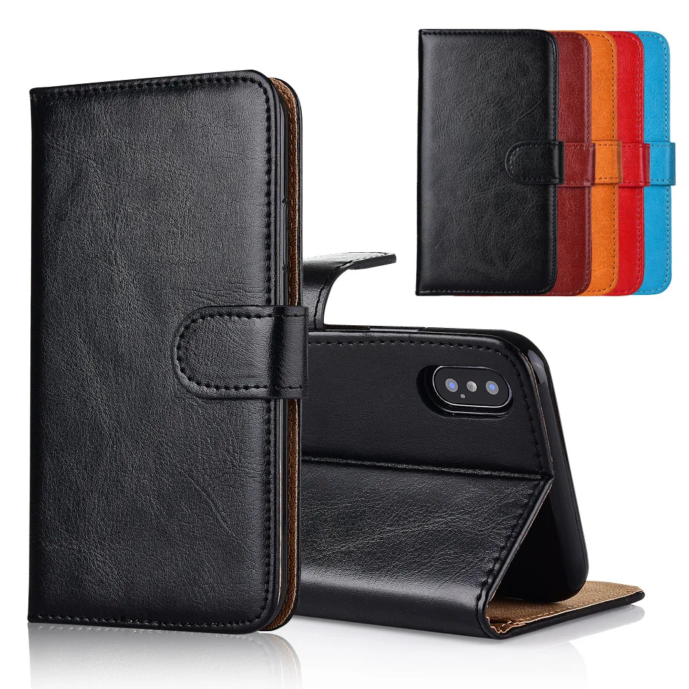 

For Doogee S55 Case cover Kickstand flip leather Wallet case With Card Pocket