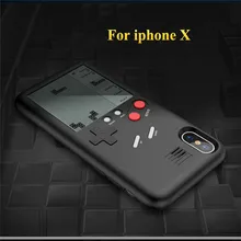 Игровая консоль телефонные чехлы для iPhone X 6 plus 6s 7 7 plus 8 8 plus Play Blokus игровая консоль чехол Защитный подарок плотный чехол