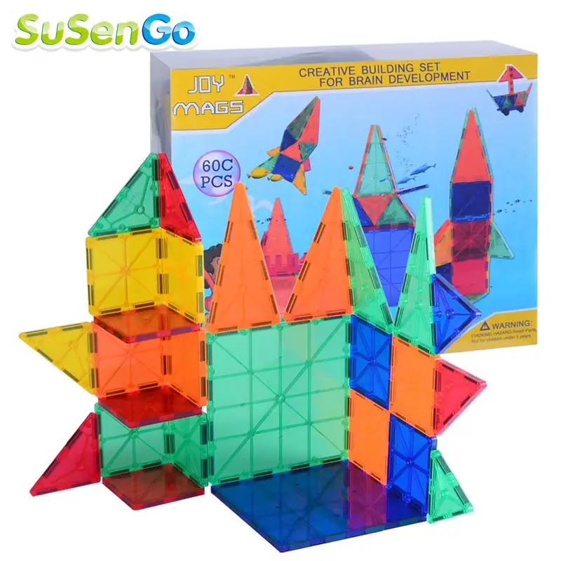 SuSenGo 42 Pieces SuSenGo Magnetic Tiles Building Block Kids Baby Toys Game Construction Stacking Sets for Children baby-building-blocks : image SuSenGo 42 Pieces SuSenGo Magnetic Tiles Building Block Kids Baby Toys Game Construction Stacking Sets for Children baby-building-blocks