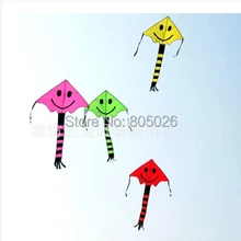 Высокое качество, рисунок со смайликом, воздушные змеи из нервущейся крепкой ткани нейлон летающий змей из ткани воздушные змеи Wei Заводская цена Альбатрос кайт