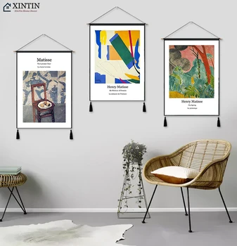 

The Memory of Oceania Henry Matisse Fauvism Hanging Cloth Cotton Line Art Paintings Poster Home Decor Wall Hanging Tapestry Gift